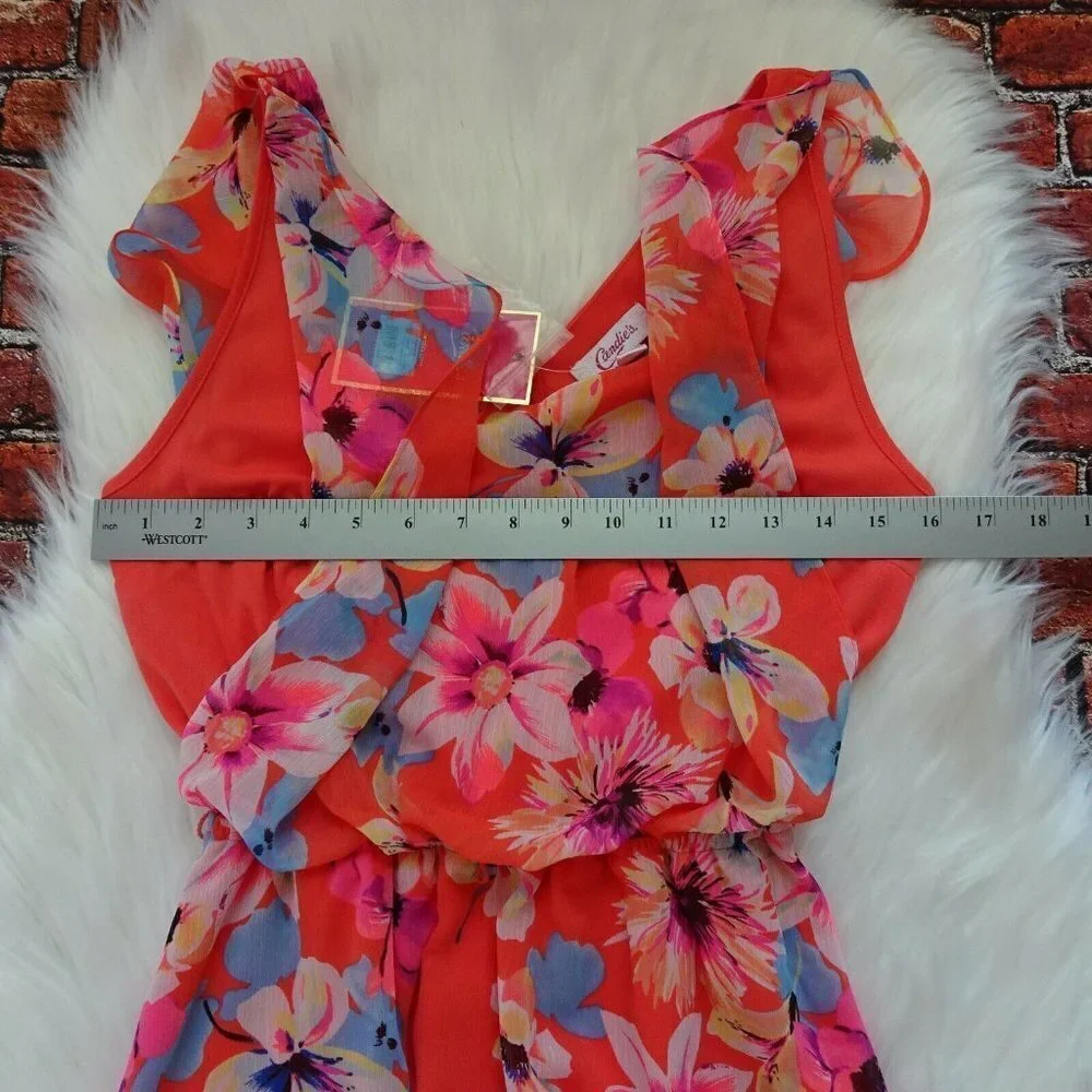 NWT Candie's Dress Floral Party Cocktail Prom S - Picture 10 of 13
